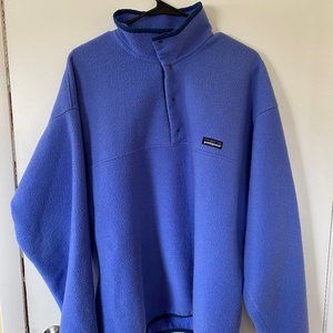 Patagonia Made in USA Vintage 1/4  Button Fleece